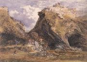 Samuel Palmer View at Tintagel oil on canvas